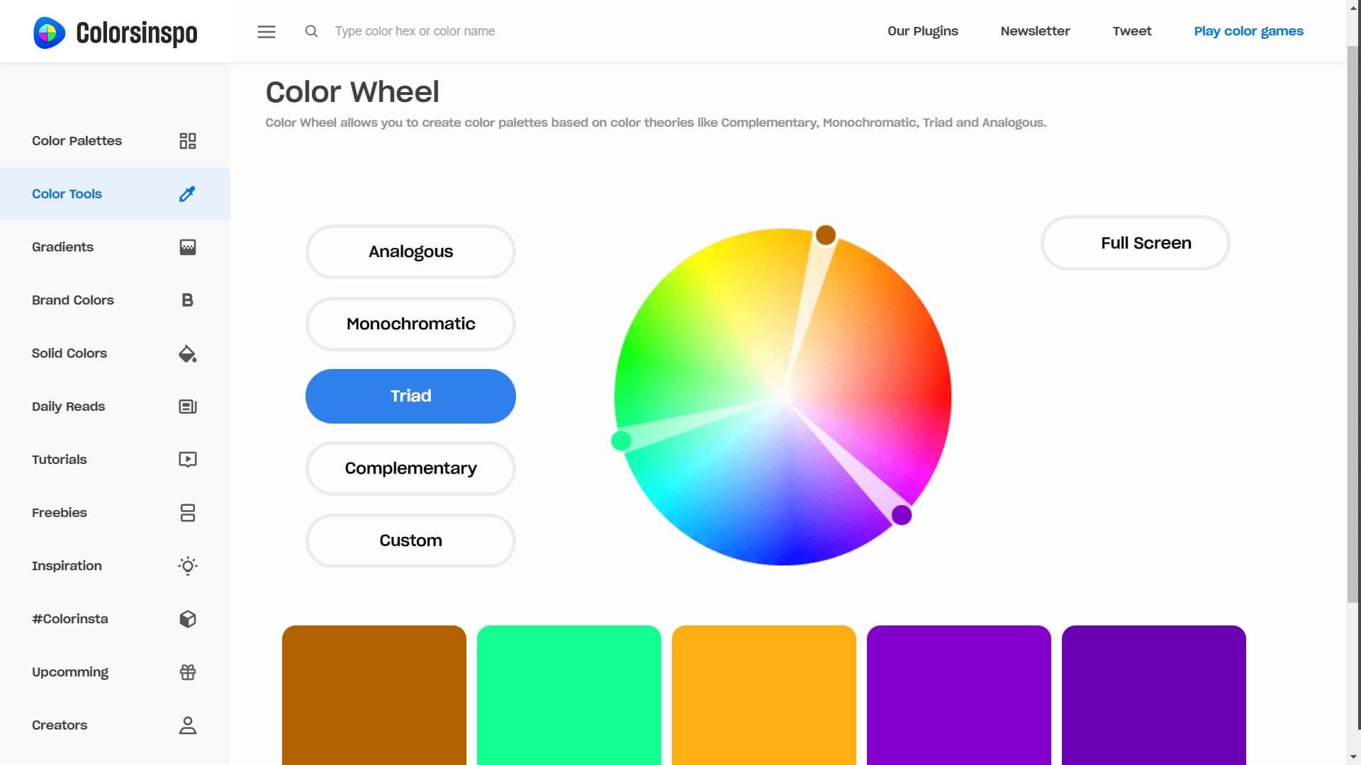 Colorsinspo - Color Wheel Screenshot